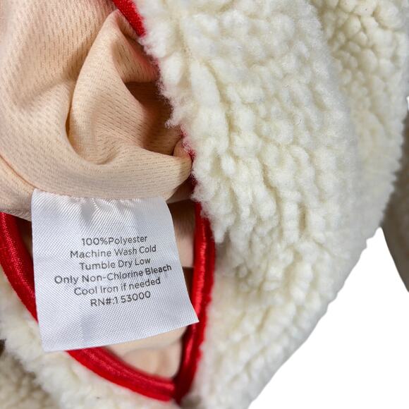 IVORY ELLA Women's Size S Sherpa Fleece Puffer Hooded Pullover Jacket Peach - Picture 7 of 9